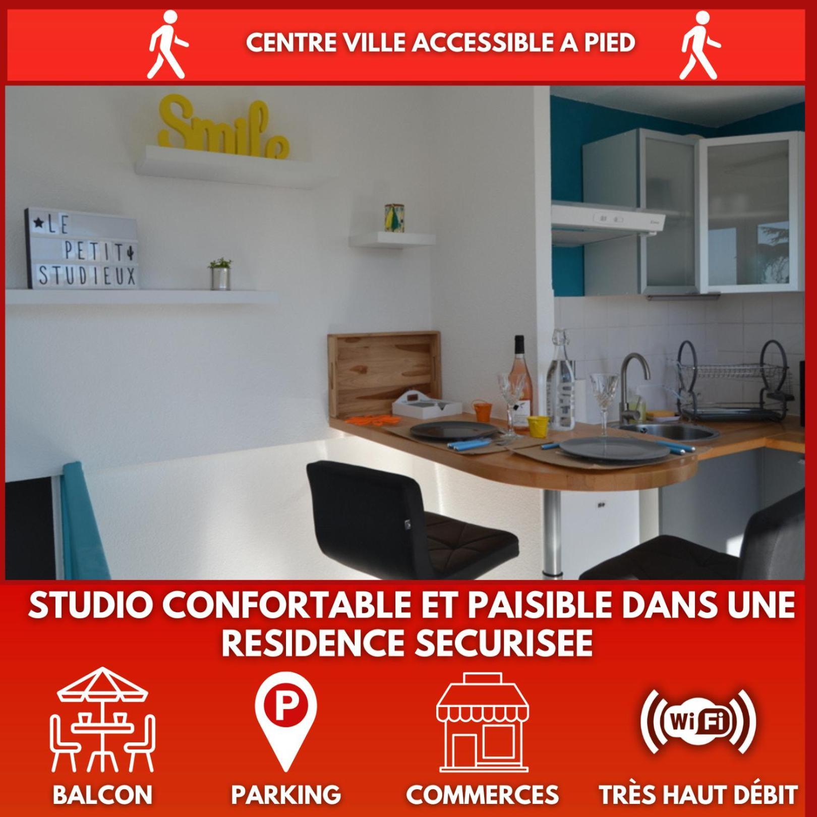 Le Petit Studieux - Parking - Animaux Acceptes - Centre Ville Accessible A Pied อัลบี ภายนอก รูปภาพ